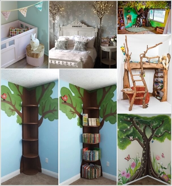10 Cute and Creative Tree Inspired Kids' Room Decor Ideas a