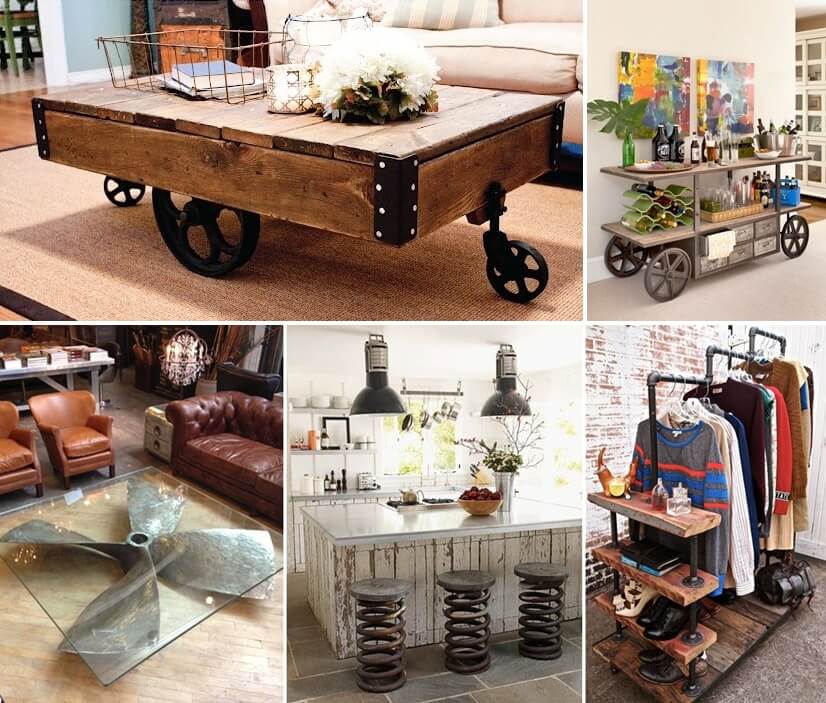23 Cool DIY Industrial Furniture Designs
