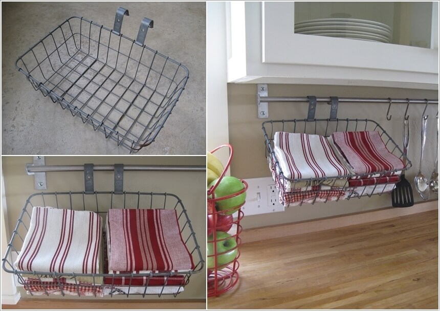 15 clever kitchen towel storage ideas