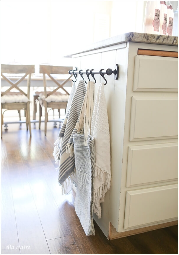 15 clever kitchen towel storage ideas