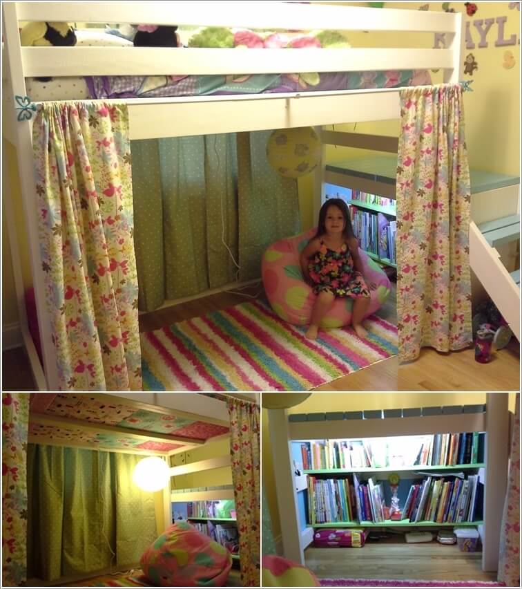 Creative Ways To Decorate Under A Loft Bed, Under Bunk Bed Ideas