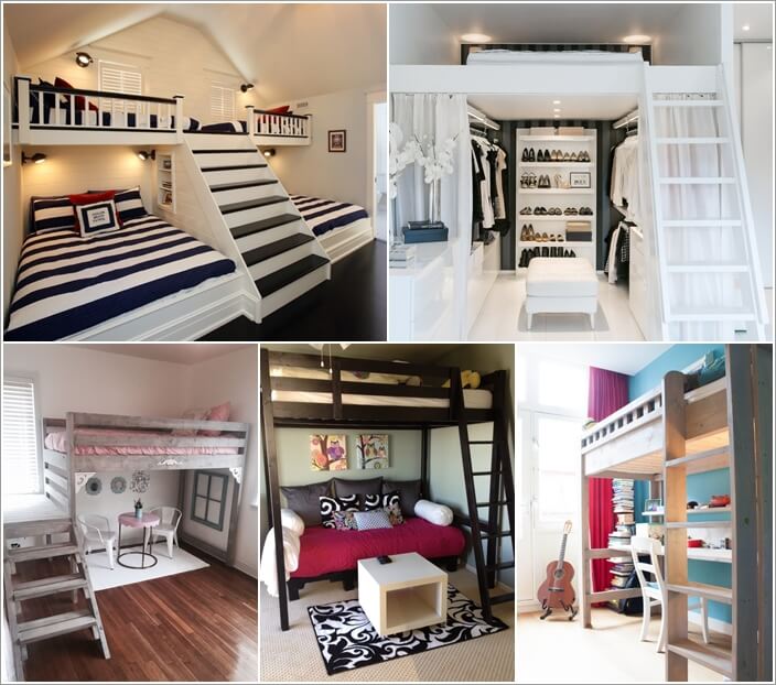 Creative Ways To Decorate Under A Loft Bed, Bunk Bed With Area Underneath