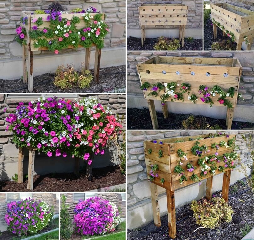 Make a Cascading Flower Planter Box from Pallets