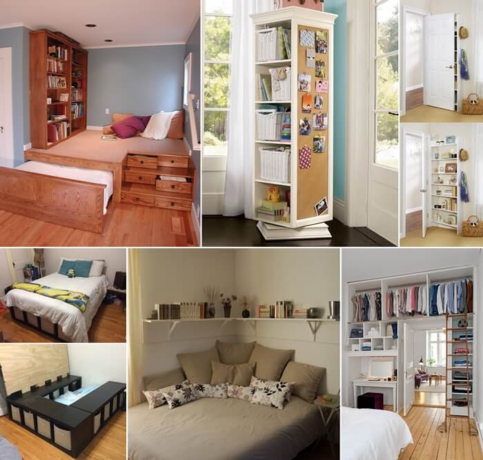 15 Clever Storage Ideas For A Small Bedroom