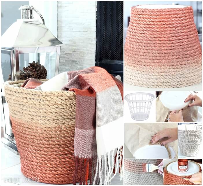 Make This Wonderful Rope Basket for Storage