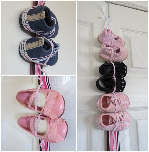 diy baby shoe organizer