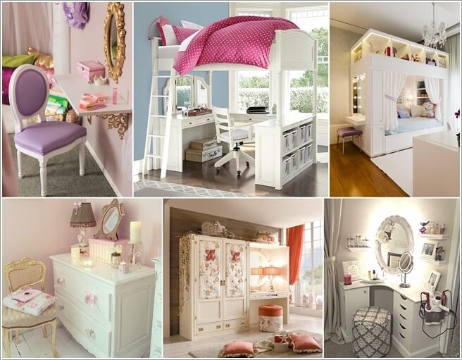 Add A Stylish Vanity Table To Your Little Girl S Room