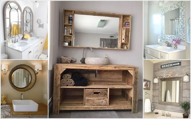 how wonderful are these diy bathroom mirror ideas!