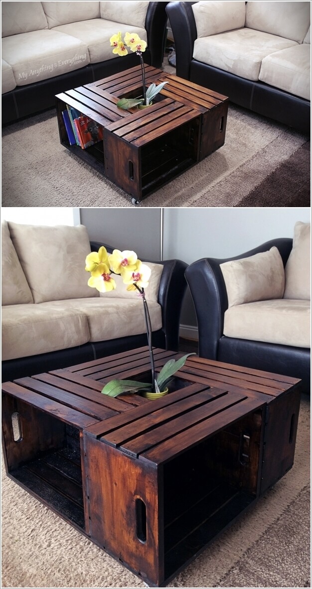 Look at These Incredible Wooden Crate Furniture Ideas
