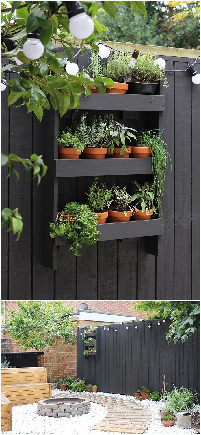 10 Wonderful DIY Outdoor Planter Shelf Ideas