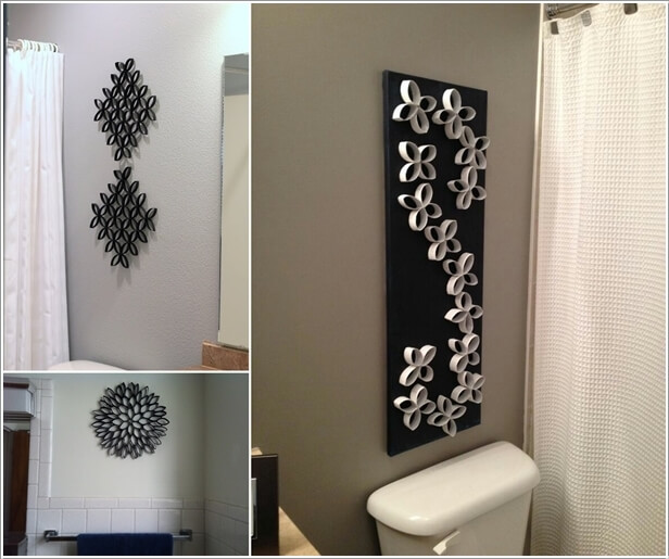 10 creative diy bathroom wall decor ideas