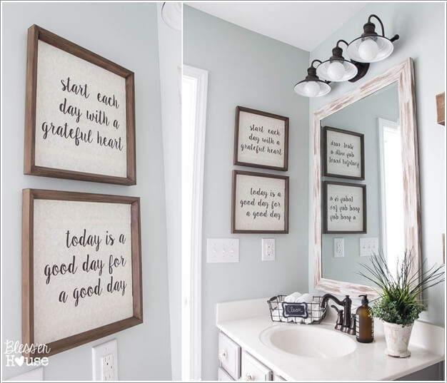 10 creative diy bathroom wall decor ideas