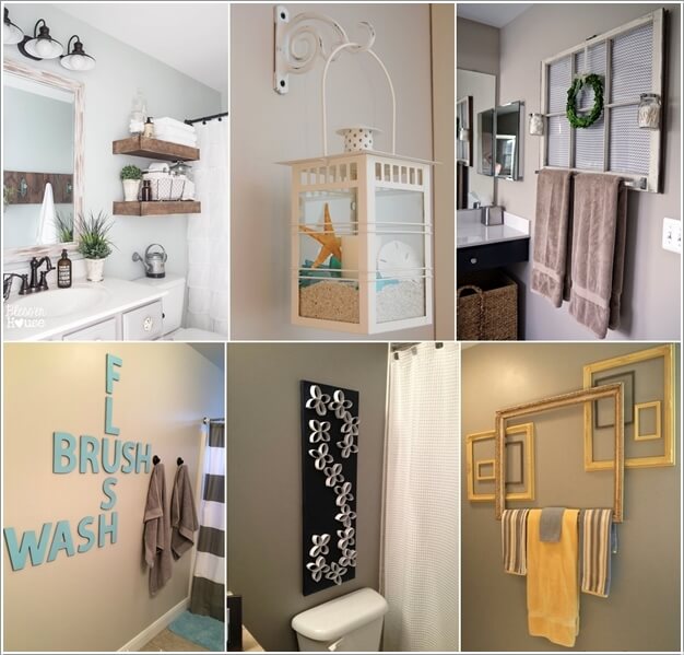 10 Creative DIY Bathroom Wall Decor Ideas