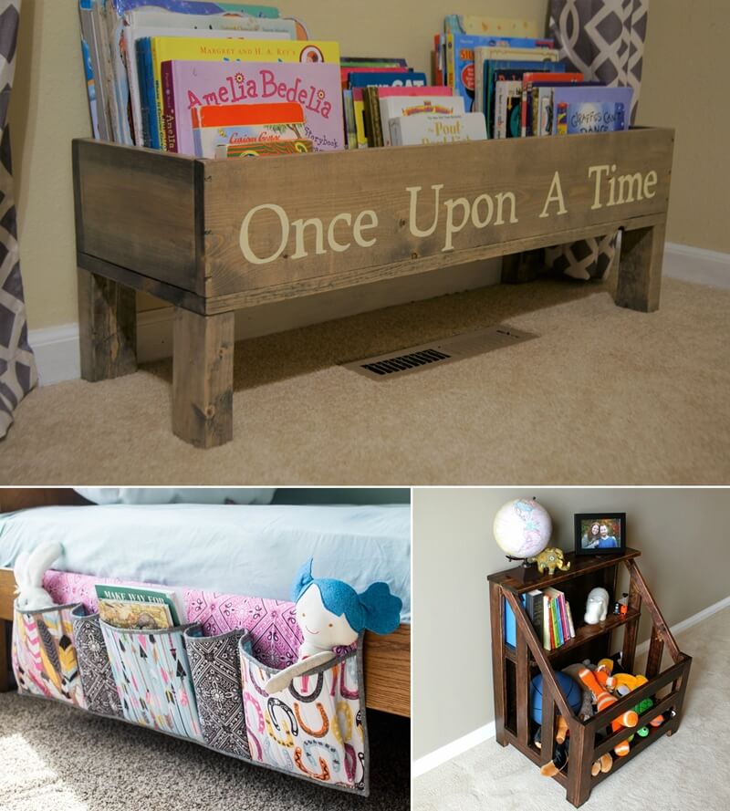 kids book storage box