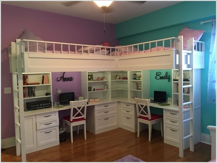 l shaped bunk beds with storage