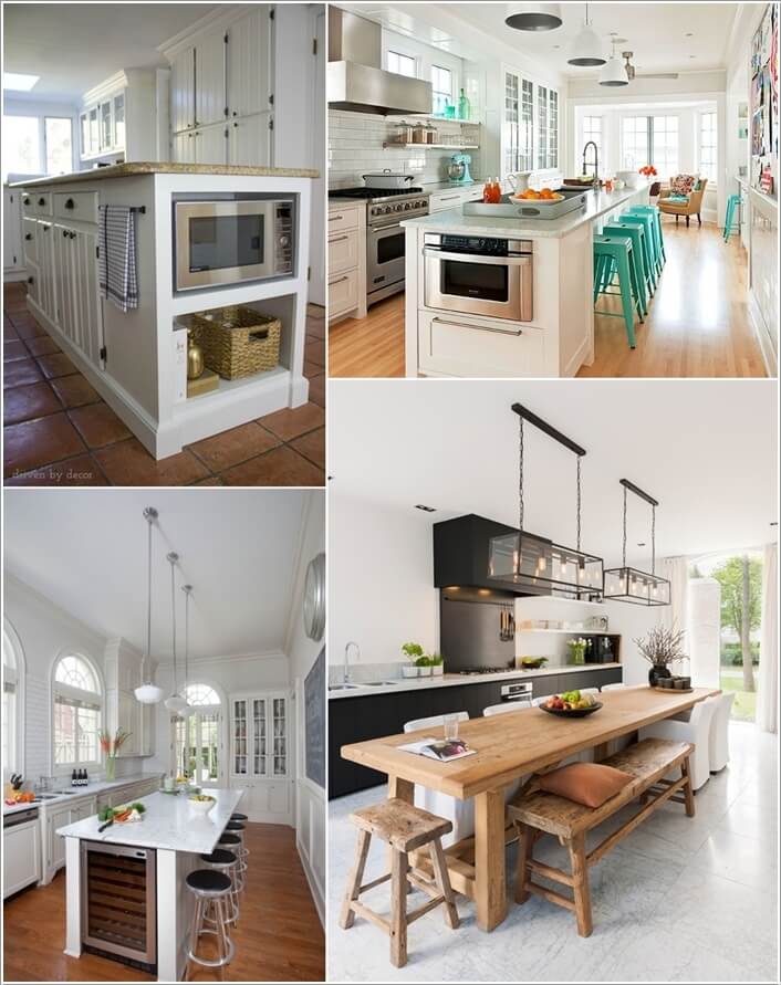 Interesting Ideas to Decorate Long and Narrow Kitchens