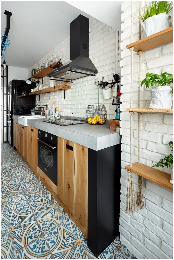 Cabinet Styles That Go Well In A Brick Wall Kitchen