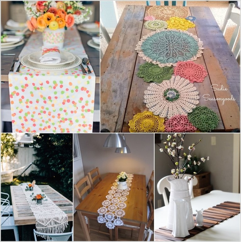 10 Ideas to Make a DIY Table Runner