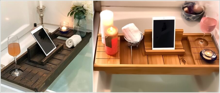Cozy Up Your Bathroom with a Bathtub Tray 