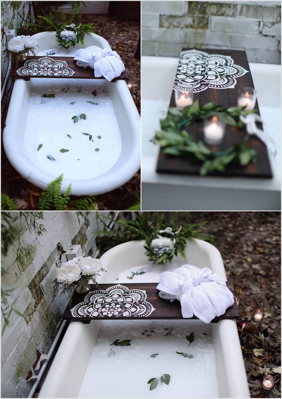 Cozy Up Your Bathroom with a Bathtub Tray 