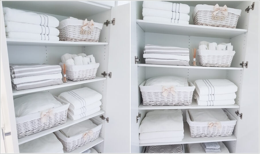 10 Clever Linen Closet Storage Hacks