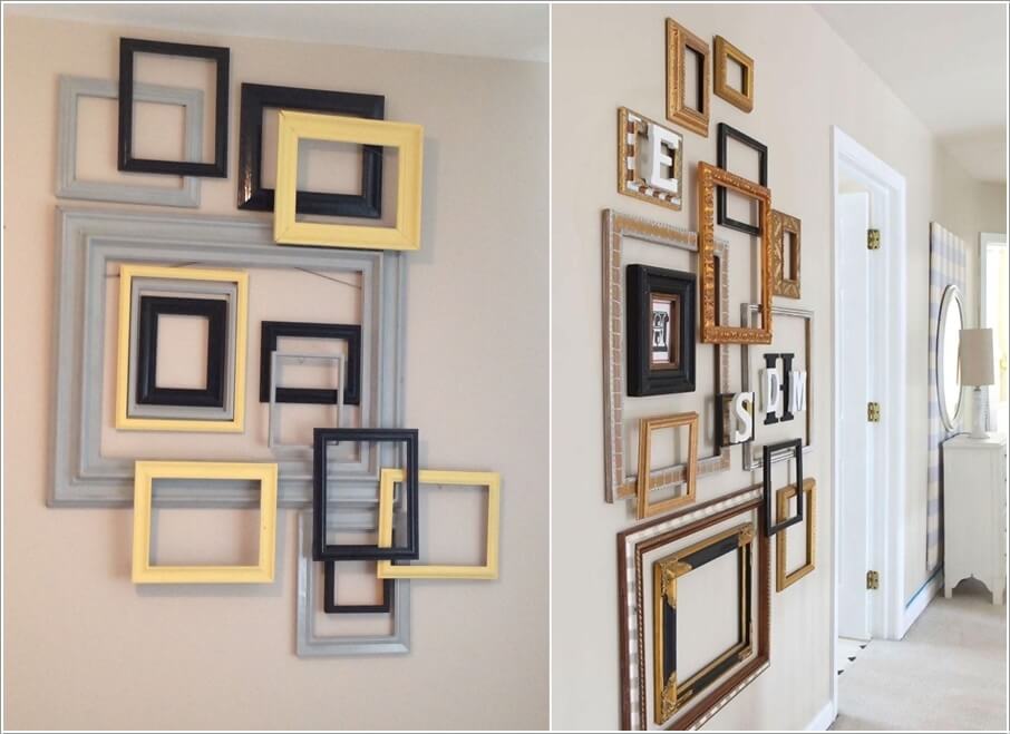 Home Decor Ideas with Empty Picture Frames 