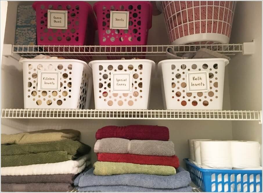 10 Clever Linen Closet Storage Hacks