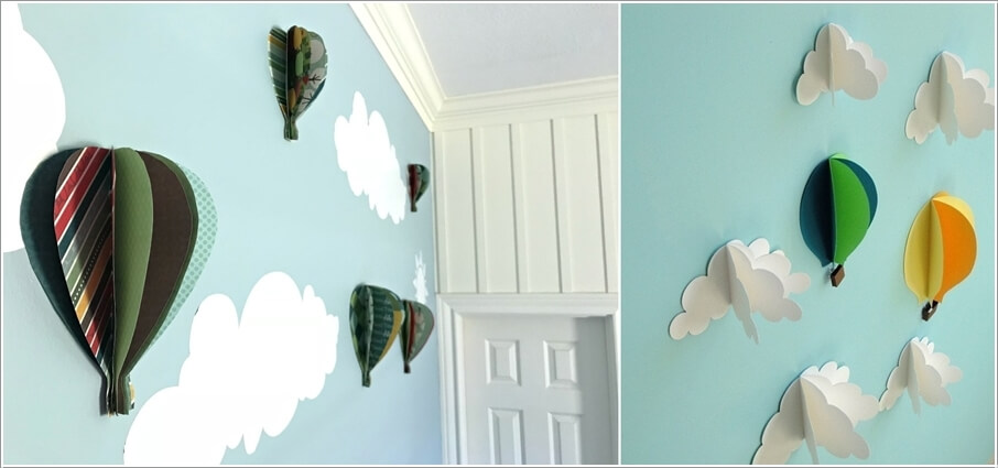 DIY Kids Room Paper Wall Art Ideas