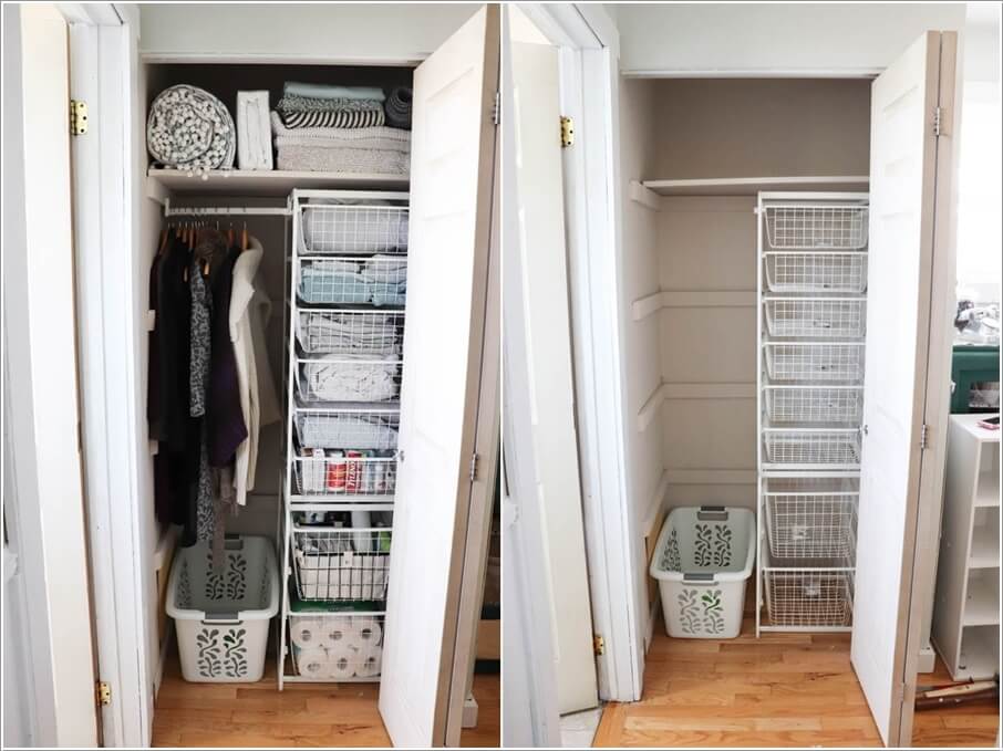 10 Clever Linen Closet Storage Hacks