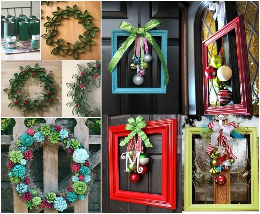 Unique Christmas Door Wreath Ideas