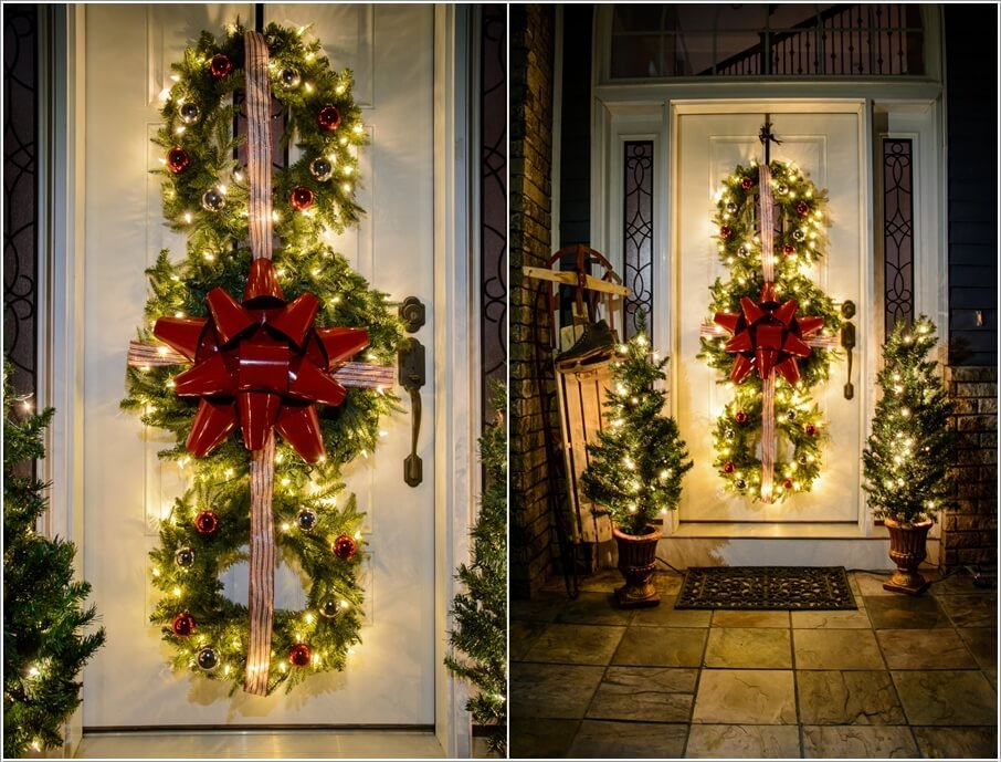 15 Front Entry Christmas Decor Ideas