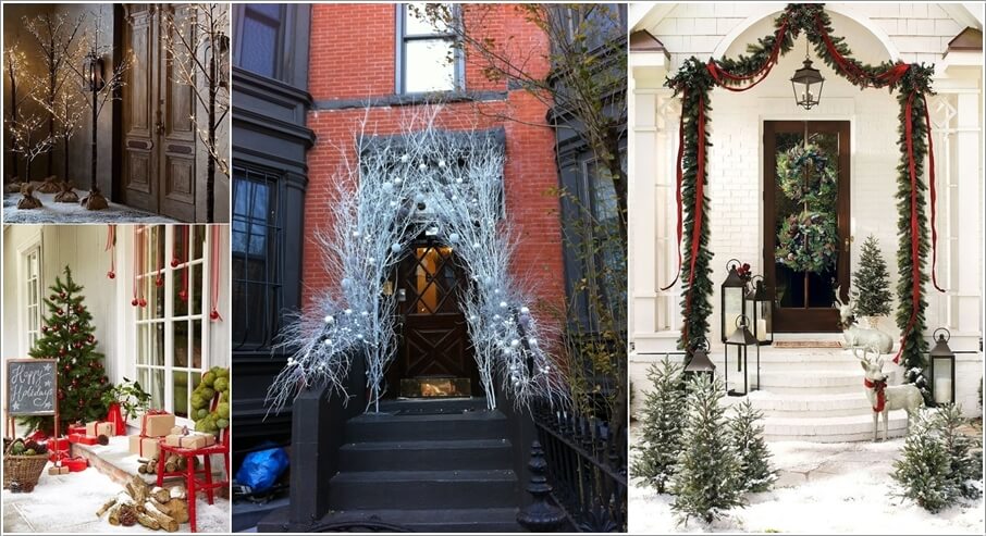 15 Front Entry Christmas Decor Ideas