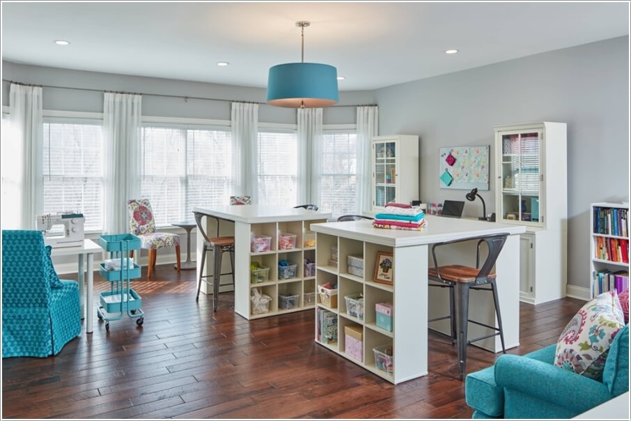 10 Wonderful Craft Rooms That Work Hard