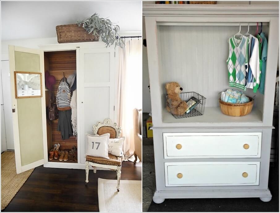 Clever DIY Armoire Recycle Ideas 