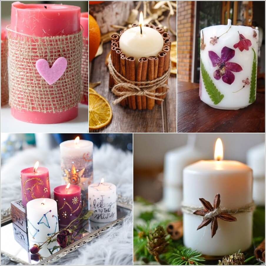 10 DIY Candle Decor Ideas 