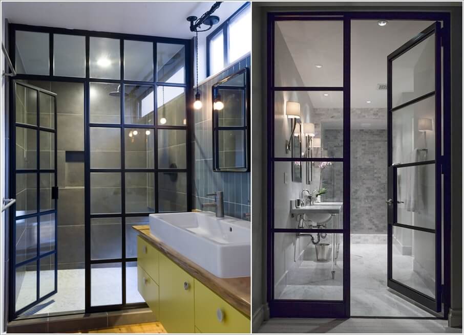 10 Wonderful Bathroom Door Ideas