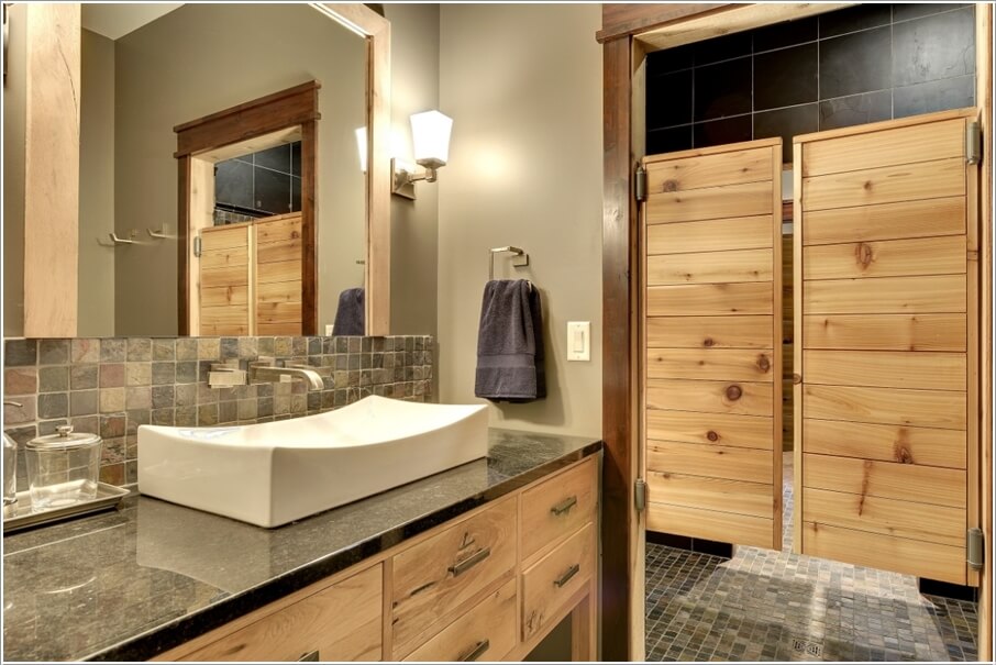 10 Wonderful Bathroom Door Ideas