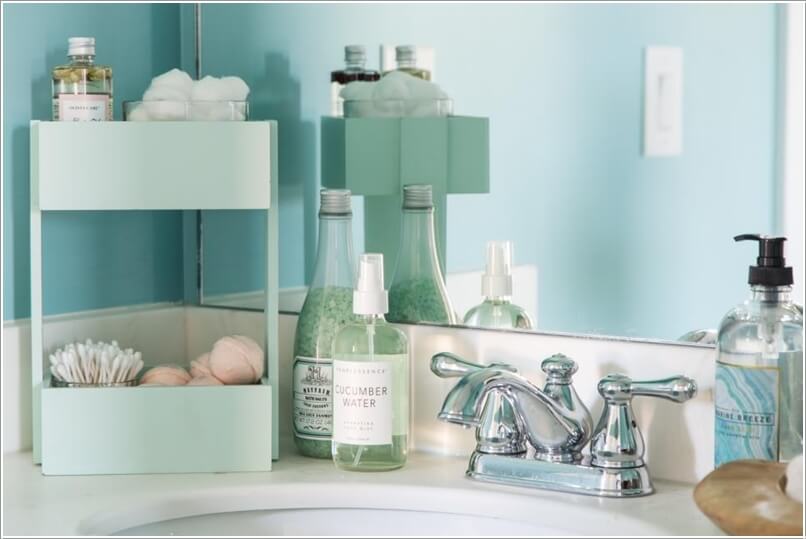 Clever Bathroom Countertop Storage Ideas