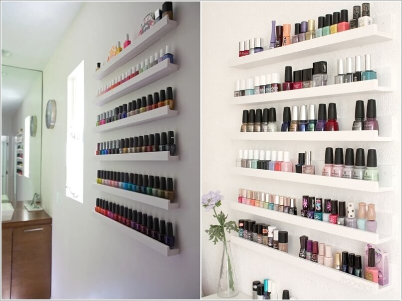 nail paint storage ideas 