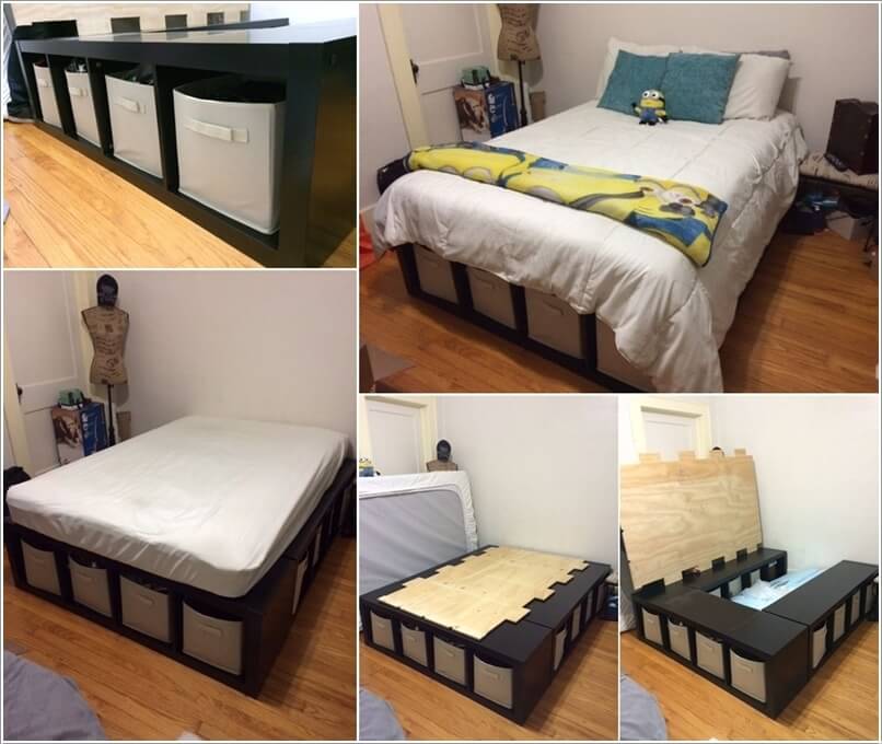 10 DIY Under Bed Storage Ideas