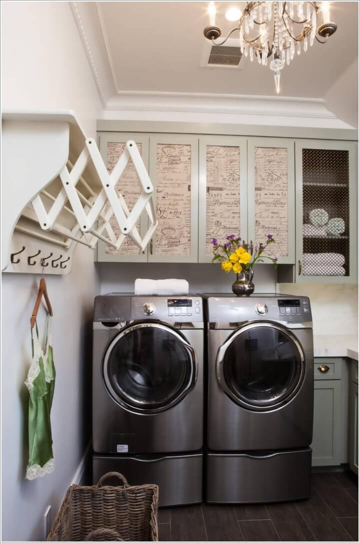 10 Clothes Hanging Solutions for a Laundry Room