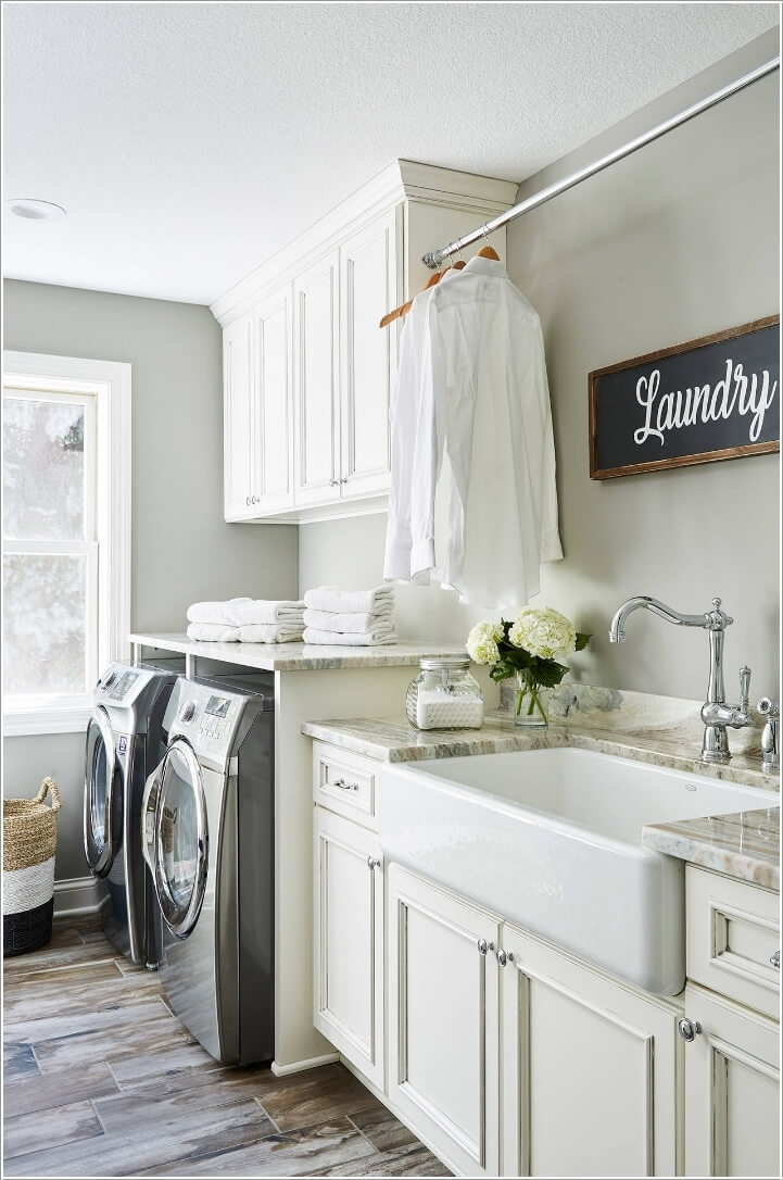 Relaxing Color Palettes For A Laundry Room