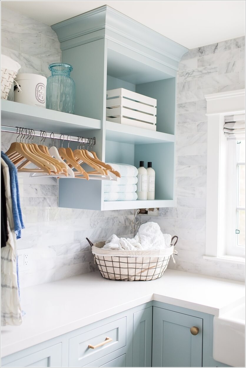 10 Clothes Hanging Solutions For A Laundry Room