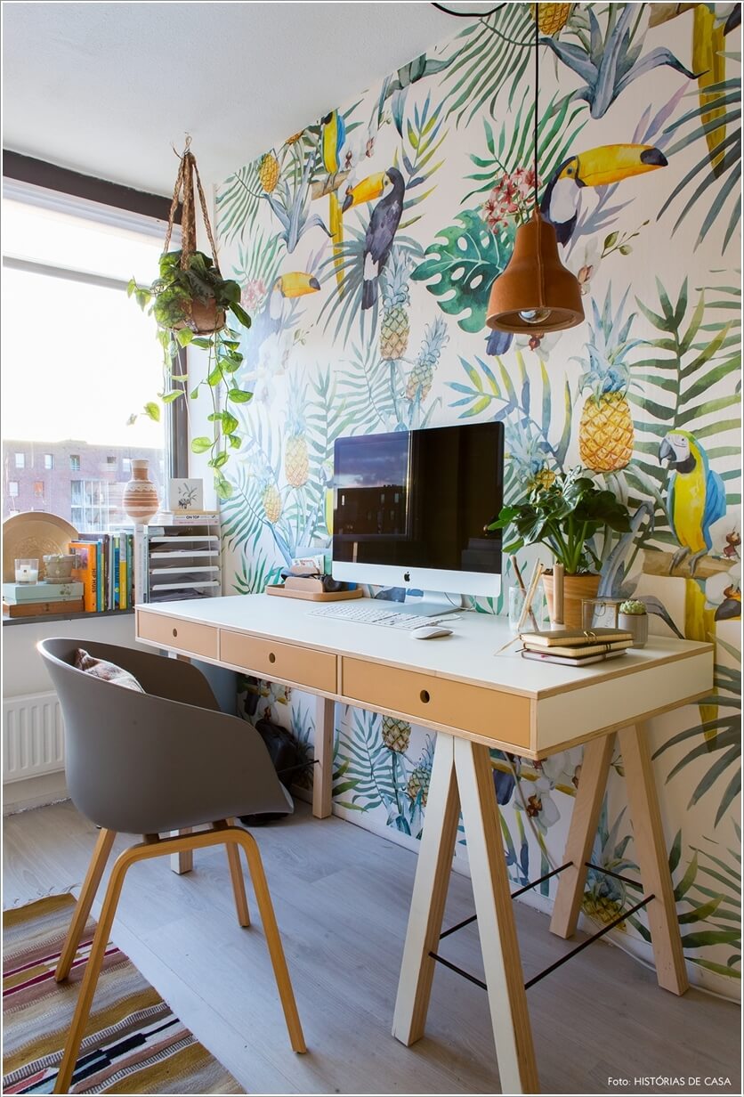 How to Bring Cheer to a Home Office