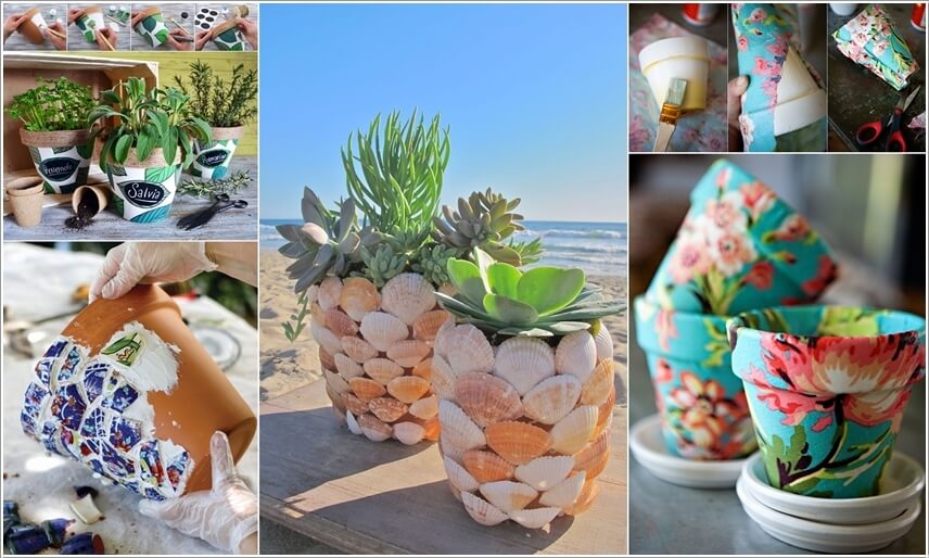 10 Fun Ideas to Decorate Your Flower Pots