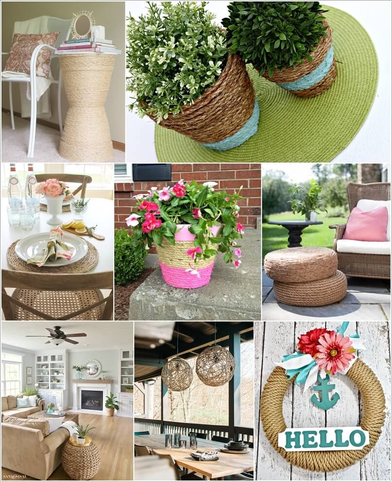 sisal home decor ideas 