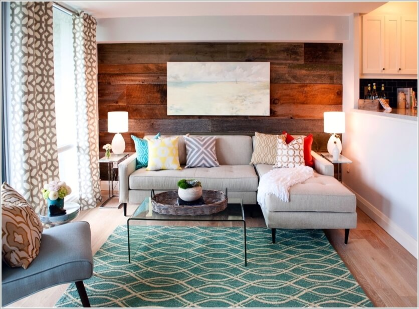 How to Decorate a Living Room with a Wood Accent Wall