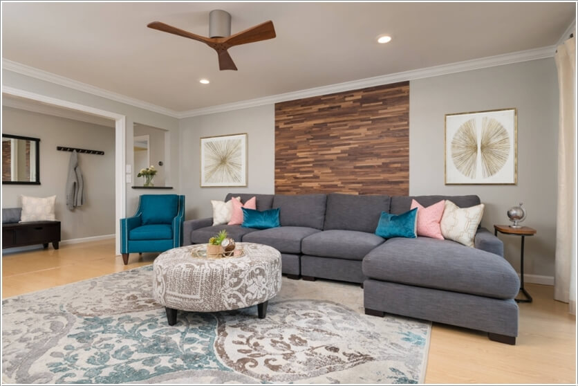 Living Room Wood Accent Wall