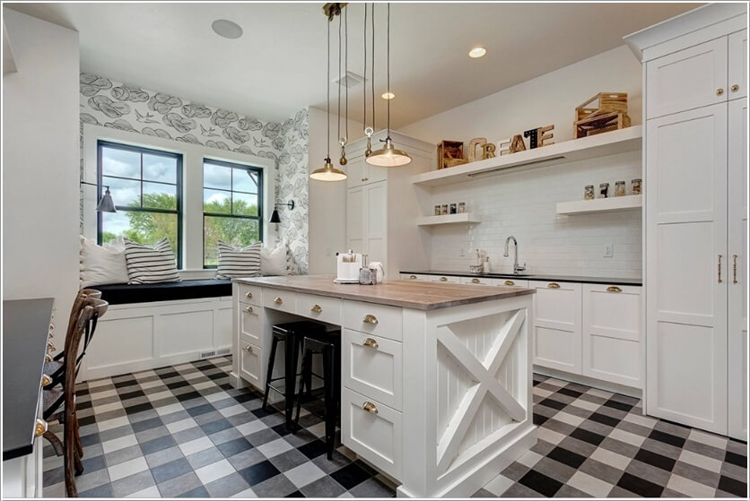  Black and White Kitchen