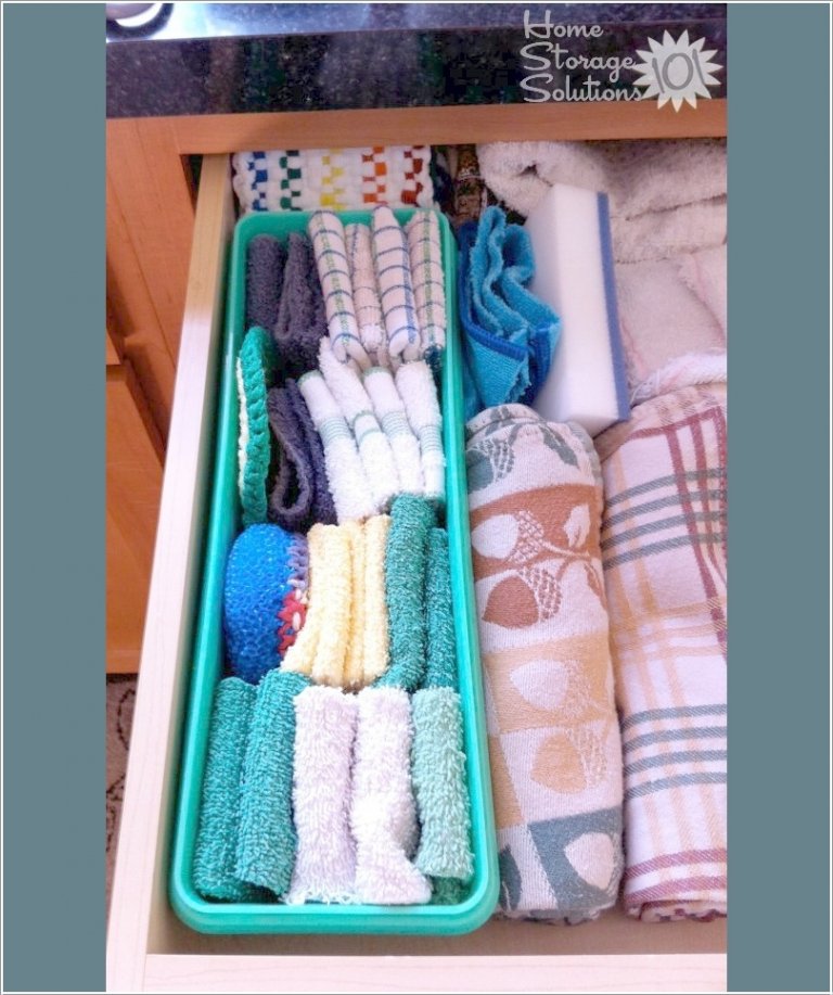 Clever Dishcloth Storage Ideas